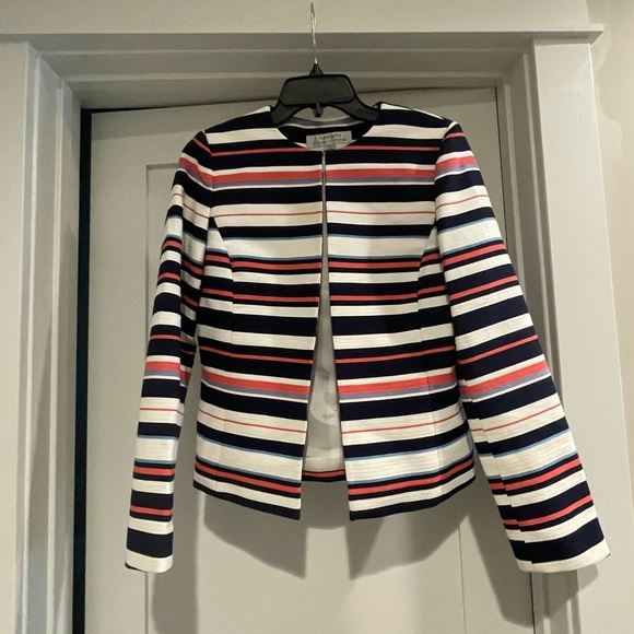 Tahari Arthur S. Levine Womens Stripped jacket  size 4 - Picture 3 of 10